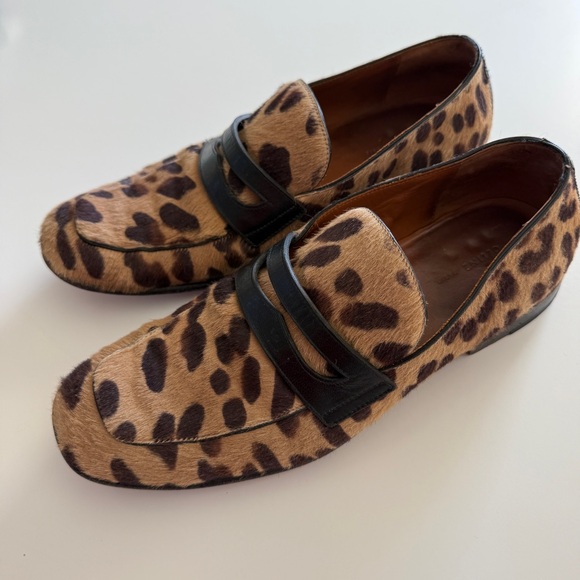 CELINE PARIS | pony hair leopard print loafer - Picture 7 of 9